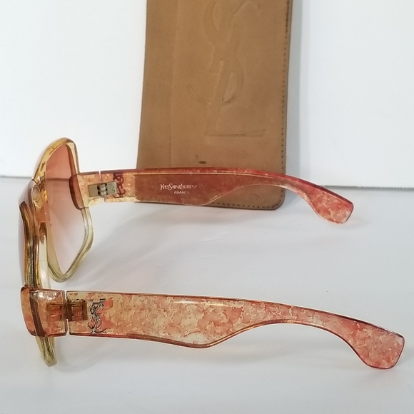 RARE AMAZING Vintage YVES SAINT LAURENT YSL PARIS 1970'S OVERSIZED    Sunglasses - Picture 9 of 16